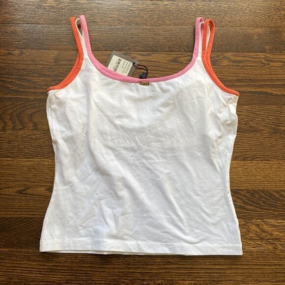NWT St. John Sport White Tank Top with 3 Straps - Size Petite - Picture 8 of 10
